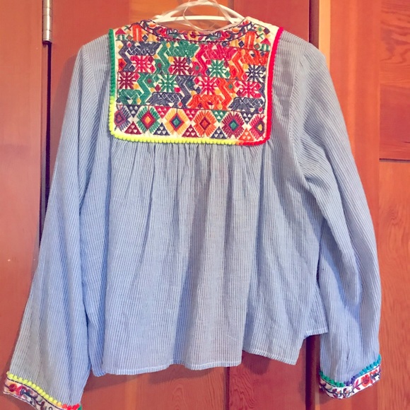 Paperheart smock blouse with Pom Pom detailing - Picture 2 of 3
